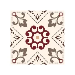 STC Stickers Muraux 6 Stickers Carreaux Tons Gris Et Marron 15x15cm