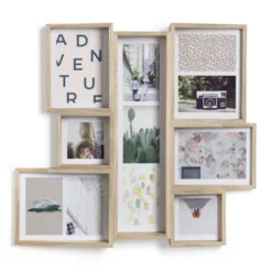 Umbra Pêle-mêle Photos Cadre Edge Multi Wall Frêne Naturel Pour 11 Photos -Papiers peints Soldes cadre edge multi wall frene naturel pour 11 photos 2