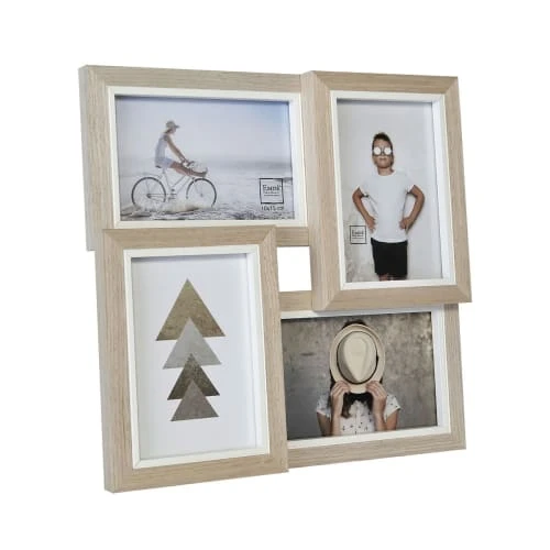 EMDE Cadres Et Albums Photos Cadre Multivues Liserés 4 Photos En Bois Blanc 4 EMDE Cadres Et Albums Photos Cadre Multivues Liserés 4 Photos En Bois Blanc – Image 2
