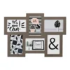 EMDE Pêle-mêle Photos Cadre Multivues Plat 6 Photos En Bois Taupe -Papiers peints Soldes cadre multivues plat 6 photos en bois taupe