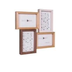 Ceanothe Cadres Et Albums Photos Cadre Photo Multivues 4 Vues Bois Reconstitué 32x32cm -Papiers peints Soldes cadre photo multivues 4 vues bois reconstitue 32x32cm 4