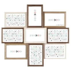 Ceanothe Cadres Et Albums Photos Cadre Photo Multivues 9 Vues Bois Reconstitué 50x45