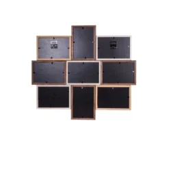 Ceanothe Cadres Et Albums Photos Cadre Photo Multivues 9 Vues Bois Reconstitué 50x45 -Papiers peints Soldes cadre photo multivues 9 vues bois reconstitue 50x45 4