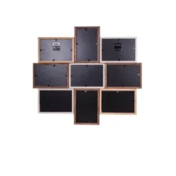 Ceanothe Cadres Et Albums Photos Cadre Photo Multivues 9 Vues Bois Reconstitué 50x45 -Papiers peints Soldes cadre photo multivues 9 vues bois reconstitue 50x45 6