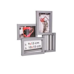 Ceanothe Cadres Et Albums Photos Cadre Photo Multivues Gris 4 Photos Pvc Rigide -Papiers peints Soldes cadre photo multivues gris 4 photos pvc rigide 3