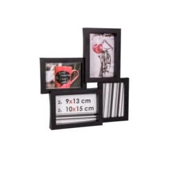 Ceanothe Cadres Et Albums Photos Cadre Photo Multivues Noir 4 Photos Pvc Rigide -Papiers peints Soldes cadre photo multivues noir 4 photos pvc rigide 2