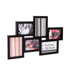 Ceanothe Cadres Et Albums Photos Cadre Photo Multivues Noir 6 Photos Pvc Rigide -Papiers peints Soldes cadre photo multivues noir 6 photos pvc rigide 4