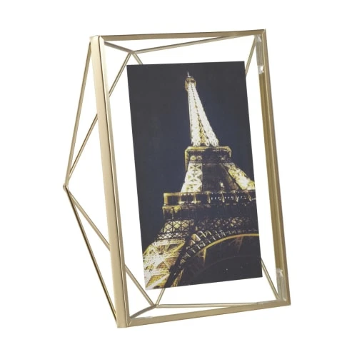 Umbra Pêle-mêle Photos Cadre Photo Mural Ou à Poser En Métal Couleur Laiton Doré - 13x18cm 3 Umbra Pêle-mêle Photos Cadre Photo Mural Ou à Poser En Métal Couleur Laiton Doré - 13x18cm – Image 2