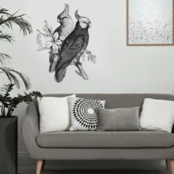 STC Stickers Muraux Décoration Adhésive Murale Cacatoes 50x70cm -Papiers peints Soldes decoration adhesive murale cacatoes 50x70cm 1