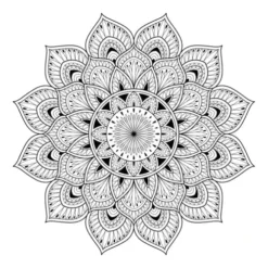 STC Stickers Muraux Décoration Adhésive Murale Mandala 50x70cm