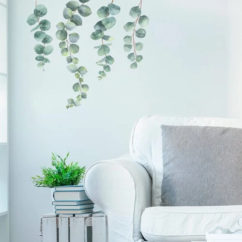 STC Stickers Muraux Décoration Murale Adhésive Eucalyptus 68x58cm 4 STC Stickers Muraux Décoration Murale Adhésive Eucalyptus 68x58cm – Image 2