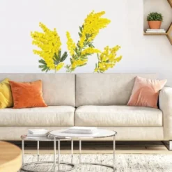 STC Stickers Muraux Décoration Murale Adhésive Mimosa 68x46cm -Papiers peints Soldes decoration murale adhesive mimosa 68x46cm 1