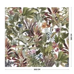 Art For The Home Papiers Peints Fresque Panoramique Botanique Léonie Multicolore 300x280cm -Papiers peints Soldes fresque panoramique botanique leonie multicolore 300x280cm 3