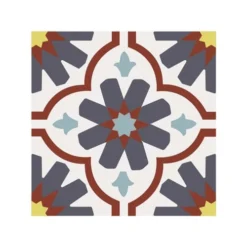 Toilinux Stickers Muraux Lot De 6 Stickers à Carreaux De Ciment 15 X 15 Cm