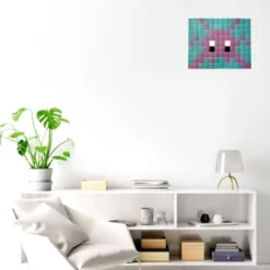 Fenel & Arno Stickers Muraux Mosaïque Invaders En Verre Prune -Papiers peints Soldes mosaique invaders en verre prune 2