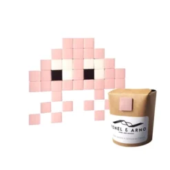 Fenel & Arno Stickers Muraux Mosaïque Invaders En Verre Rose -Papiers peints Soldes mosaique invaders en verre rose 13