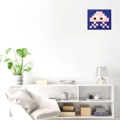 Fenel & Arno Stickers Muraux Mosaïque Invaders En Verre Rose -Papiers peints Soldes mosaique invaders en verre rose 4