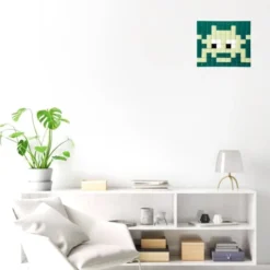 Fenel & Arno Stickers Muraux Mosaïque Invaders En Verre Vert -Papiers peints Soldes mosaique invaders en verre vert 2