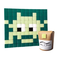 Fenel & Arno Stickers Muraux Mosaïque Invaders En Verre Vert -Papiers peints Soldes mosaique invaders en verre vert 3