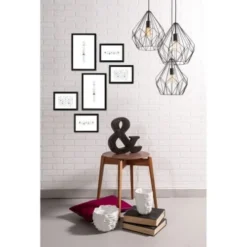 Ceanothe Pêle-mêle Photos Mur De Cadres Easy Noir Résine Recyclée -Papiers peints Soldes mur de cadres easy noir resine recyclee 1