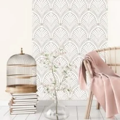 Le Grand Cirque Papiers Peints Papier Peint Adhésif Gatsby Beige 80cmx2m50 -Papiers peints Soldes papier peint adhesif gatsby beige 80cmx2m50 2