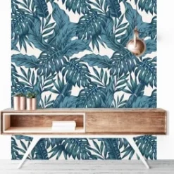 Le Grand Cirque Papiers Peints Papier Peint Adhésif Palmeraie Bleu Paon 80cmx2m50 13 Le Grand Cirque Papiers Peints Papier Peint Adhésif Palmeraie Bleu Paon 80cmx2m50 -Papiers peints Soldes papier peint adhesif palmeraie bleu paon 80cmx2m50 5