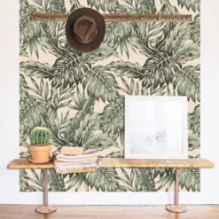 Le Grand Cirque Papiers Peints Papier Peint Adhésif Palmeraie Céladon 80cmx2m50