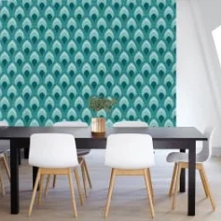 Le Grand Cirque Papiers Peints Papier Peint Adhésif Plumes De Paon 80cmx2m50 10 Le Grand Cirque Papiers Peints Papier Peint Adhésif Plumes De Paon 80cmx2m50 -Papiers peints Soldes papier peint adhesif plumes de paon malachite 80cmx2m50