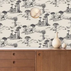 Le Grand Cirque Papiers Peints Papier Peint Adhésif Portes Du Désert Anthracite 80cmx2m50