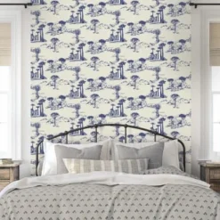 Le Grand Cirque Papiers Peints Papier Peint Adhésif Portes Du Désert Bleu 80cmx2m50