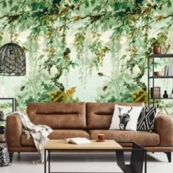Hexoa Papiers Peints Papier Peint Effet Aquarelle Jungle 53x840cm