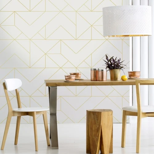 Superfresco Easy Papiers Peints Papier Peint Géo Linéaire Or 1005x52cm 3 Superfresco Easy Papiers Peints Papier Peint Géo Linéaire Or 1005x52cm