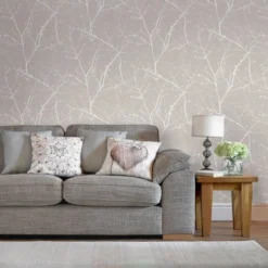 Superfresco Easy Papiers Peints Papier Peint Innocence Taupe 1005x52cm -Papiers peints Soldes papier peint innocence taupe 1005x52cm 2