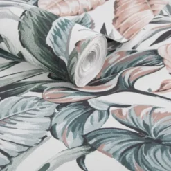 Boutique Papiers Peints Papier Peint Intissé Feuilles Exotiques Gris Et Rose 1005x52cm 8 Boutique Papiers Peints Papier Peint Intissé Feuilles Exotiques Gris Et Rose 1005x52cm -Papiers peints Soldes papier peint intisse feuilles exotiques gris et rose 1005x52cm 2