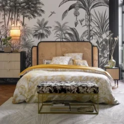 Maisons Du Monde Papiers Peints Papier Peint Intissé Imprimé Jungle Noir Et Blanc 300x350 -Papiers peints Soldes papier peint intisse imprime jungle noir et blanc 300x350 1000 14 34 223853 1