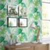 Superfresco Easy Papiers Peints Papier Peint Intissé Jungle Fever Grainé Blanc Vert 1005x52cm -Papiers peints Soldes papier peint intisse jungle fever graine blanc vert 1005x52cm