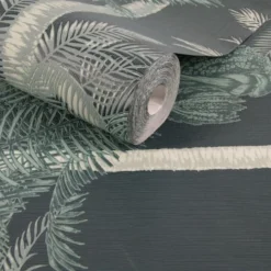 Boutique Papiers Peints Papier Peint Intissé Palmiers Exotiques Vert 1005x52cm -Papiers peints Soldes papier peint intisse palmiers exotiques vert 1005x52cm 2
