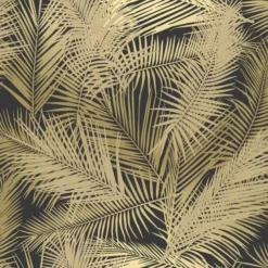 Hexoa Papiers Peints Papier Peint Jungle Bambous Dorés 53x1000cm -Papiers peints Soldes papier peint jungle bambous dores 53x1000cm 1