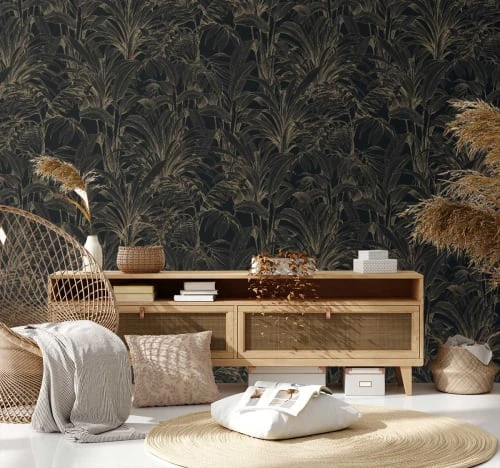 Hexoa Papiers Peints Papier Peint Jungle Glamour 53x1000cm 3 Hexoa Papiers Peints Papier Peint Jungle Glamour 53x1000cm