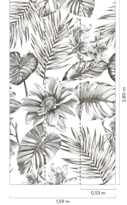 Hexoa Papiers Peints Papier Peint Magnolia Jungle 53x840cm 4 Hexoa Papiers Peints Papier Peint Magnolia Jungle 53x840cm – Image 2