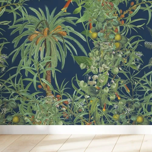 Yeda Design Papiers Peints Papier Peint Motifs Tropical Palmier Bleu 425x260cm 4 Yeda Design Papiers Peints Papier Peint Motifs Tropical Palmier Bleu 425x260cm – Image 2