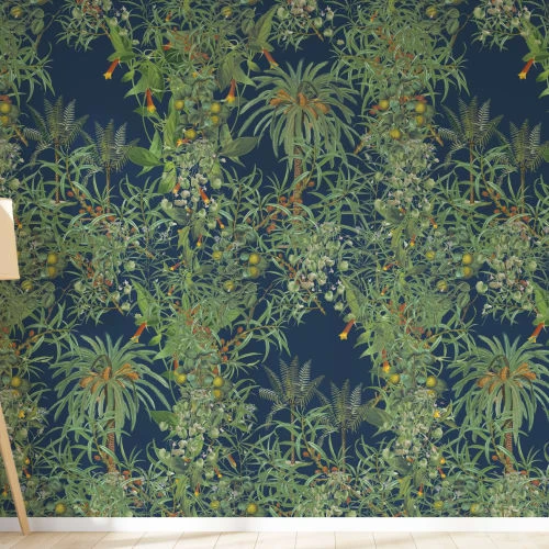 Yeda Design Papiers Peints Papier Peint Motifs Tropical Palmier Bleu 425x260cm 3 Yeda Design Papiers Peints Papier Peint Motifs Tropical Palmier Bleu 425x260cm