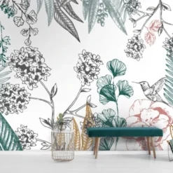 Le Grand Cirque Papiers Peints Papier Peint Panoramique Adhésif Orée Du Bois Vert Forêt 3m50x2m50