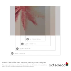 Acte Deco Papiers Peints Papier Peint Panoramique Blurry Red - 250x170 -Papiers peints Soldes papier peint panoramique blurry red 250x170 3