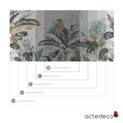 Acte Deco Papiers Peints Papier Peint Panoramique Dans La Jungle - 250x425 -Papiers peints Soldes papier peint panoramique dans la jungle 250x425 12