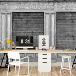 Ciment Factory Papiers Peints Papier Peint Panoramique Devanture De Fabrique Ancienne 270x390cm -Papiers peints Soldes papier peint panoramique devanture de fabrique ancienne 270x390cm 2