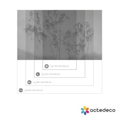 Acte Deco Papiers Peints Papier Peint Panoramique Douceur Végétale - 250x255 -Papiers peints Soldes papier peint panoramique douceur vegetale 250x255 10