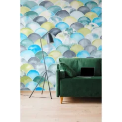 Acte Deco Papiers Peints Papier Peint Panoramique écailles - 250x340 -Papiers peints Soldes papier peint panoramique ecailles 250x340 2