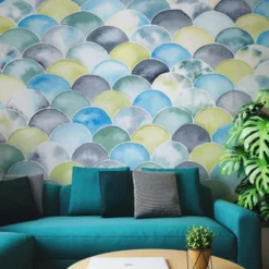 Acte Deco Papiers Peints Papier Peint Panoramique écailles - 250x425