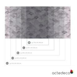 Acte Deco Papiers Peints Papier Peint Panoramique écailles Monochrome - 250x425 -Papiers peints Soldes papier peint panoramique ecailles monochrome 250x425 3